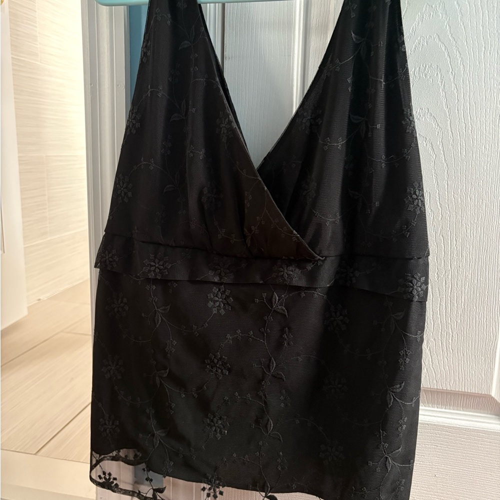 The Limited Black Asymmetrical Backless Camisole